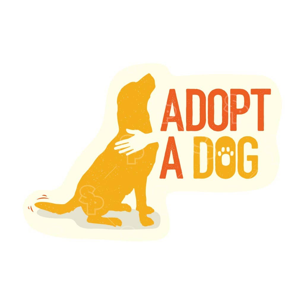 Two Feet Treats - Adopt a Dog - Sticker