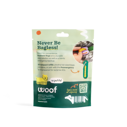 Woof - Poomergency Refills - 30 Pack - Doot's Pet LLC Collars For A Cause