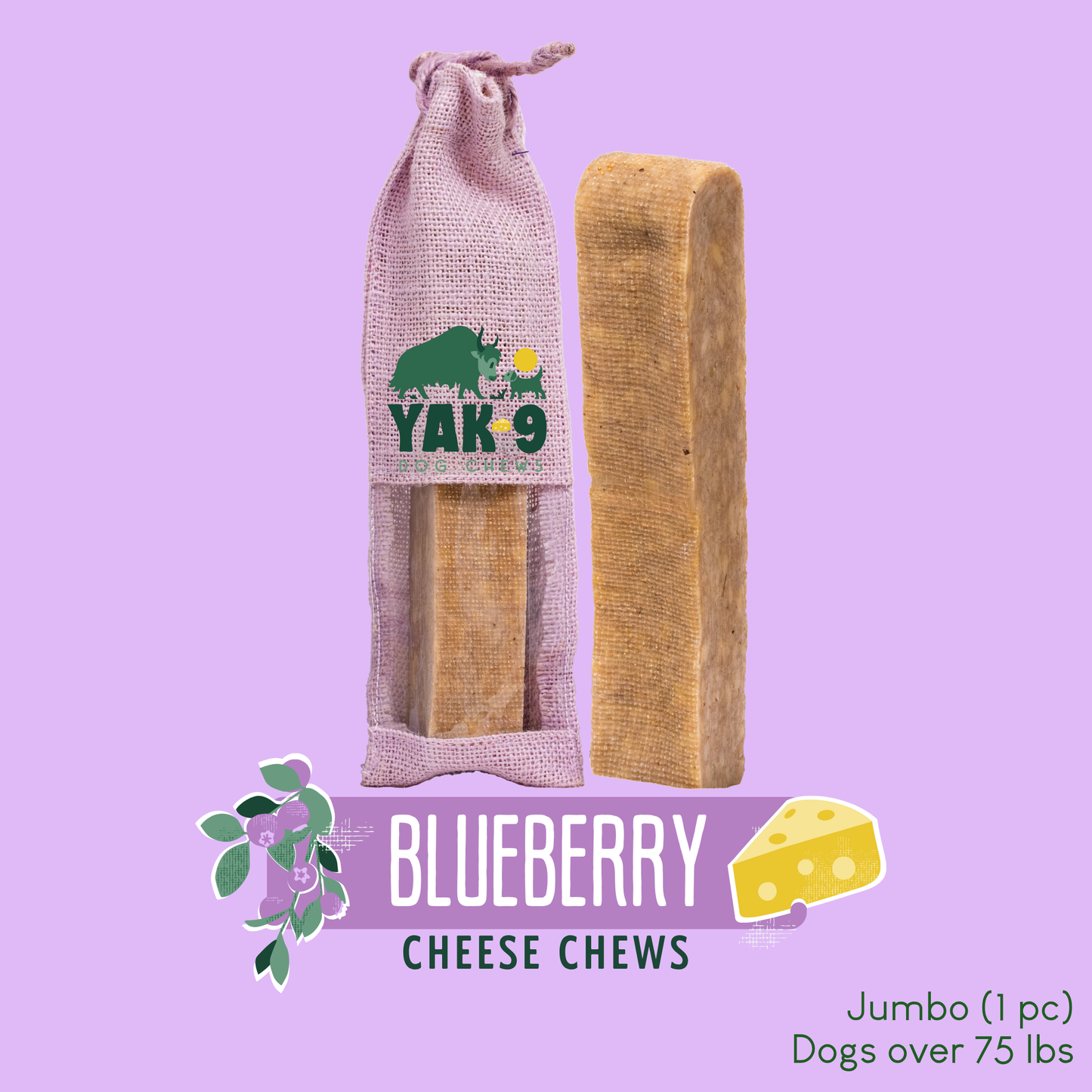 Blueberry Cheese Chews for Dogs