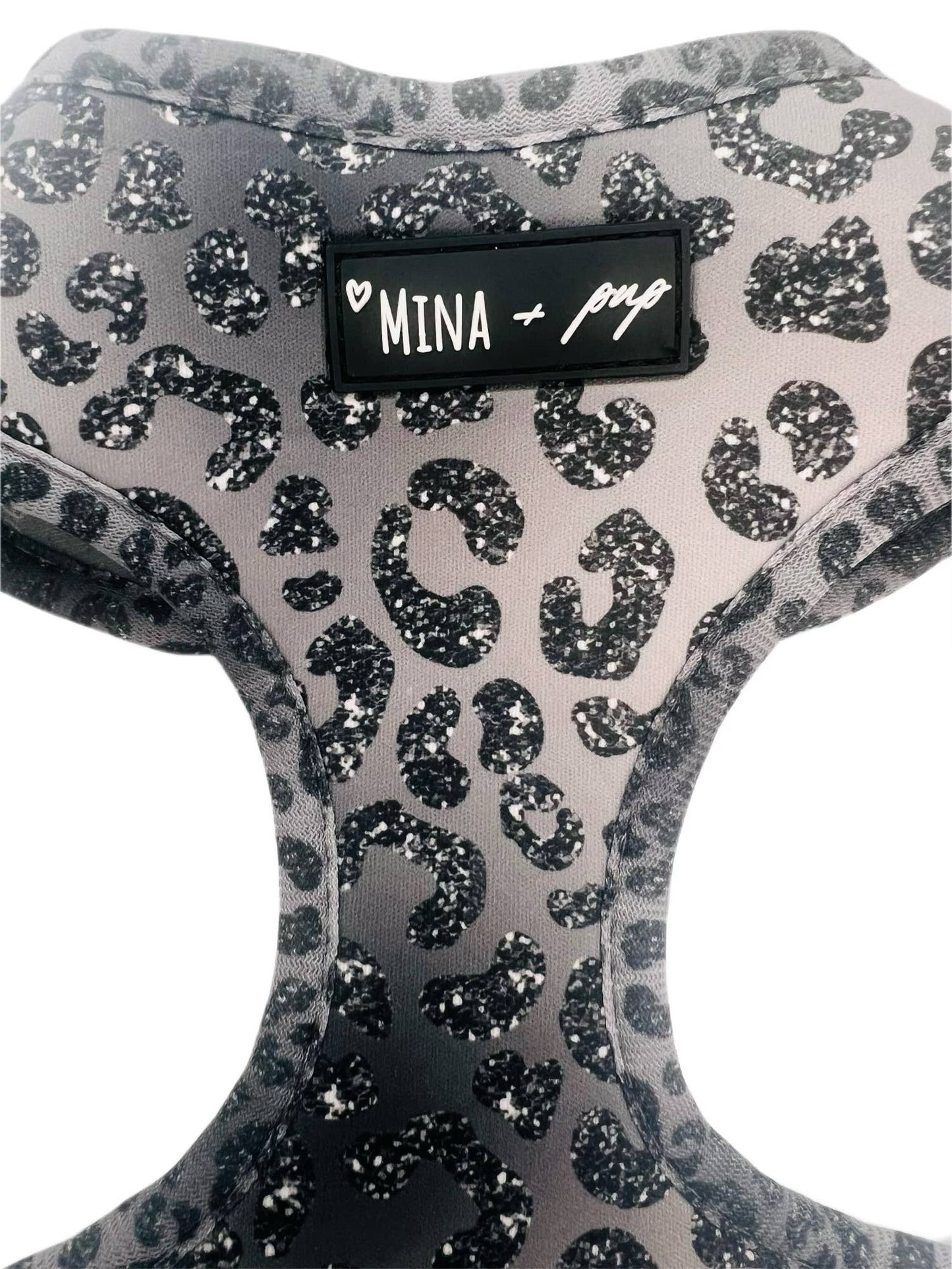 Mina + Pup - YOU’RE SO GLAM ADJUSTABLE SILVER OMBRE DOG CAT HARNESS - XXS