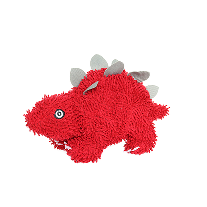 Tuffy Dog Toys - VIP Products - Mighty Microfiber Ball Stegosaurus, Durable, Squeaky Dog Toy
