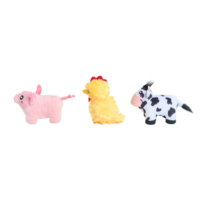 ZippyPaws - Miniz 3-Pack - Barnyard Friends
