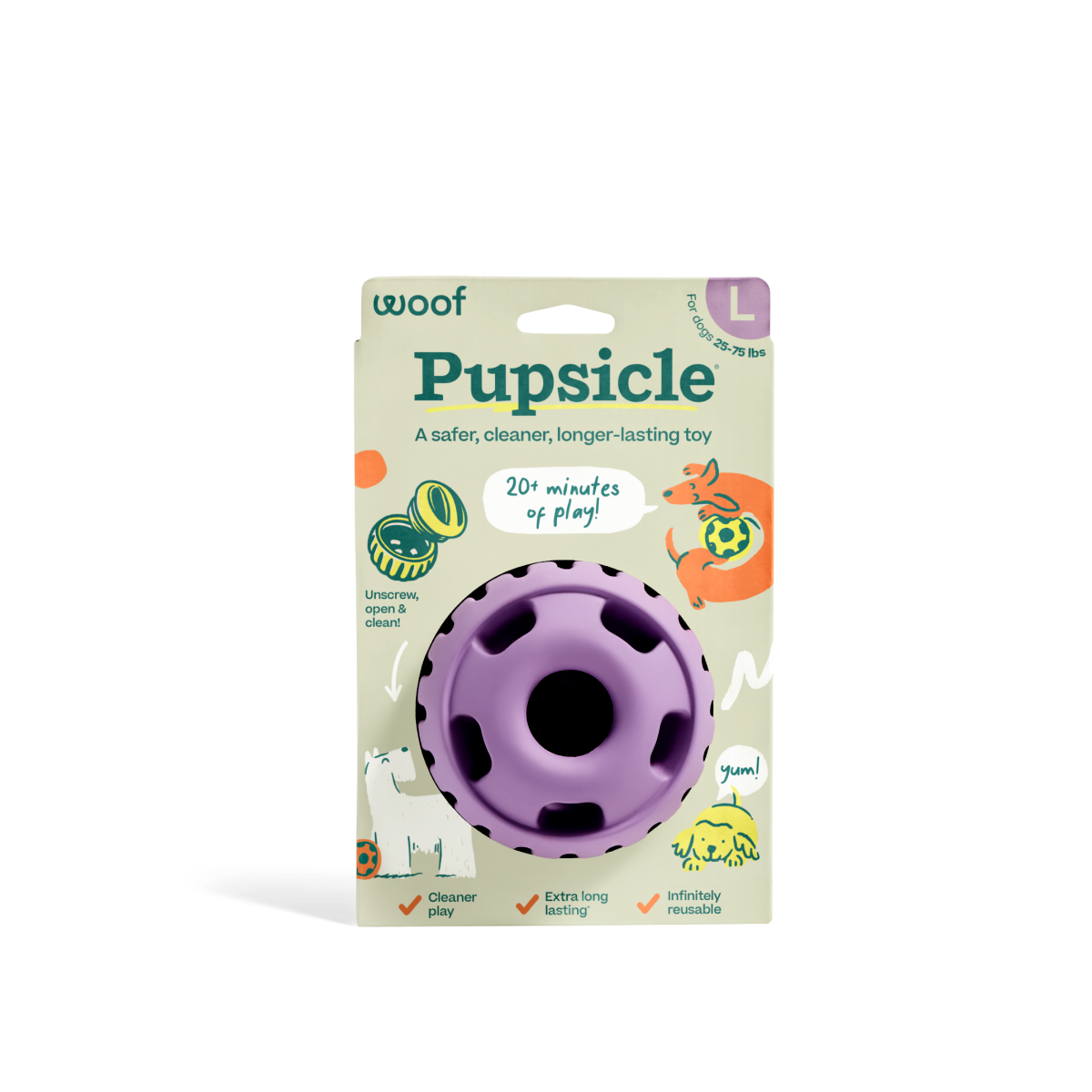 Woof - The Pupsicle - Lavender - Doot's Pet LLC Collars For A Cause