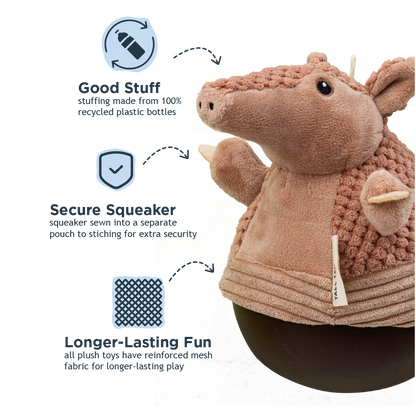 Tall Tails - Armadillo Roly Poly Dog Toy