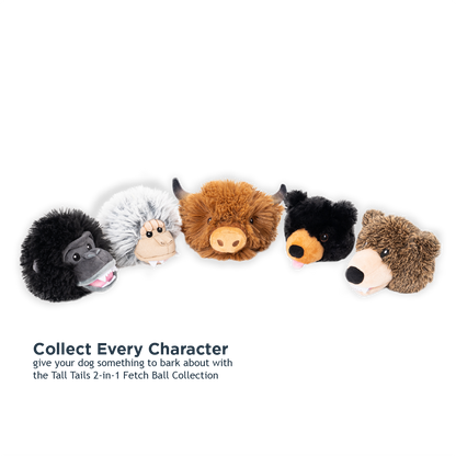 Tall Tails - Gorilla 2-in-1 Fetch Ball Dog Toy