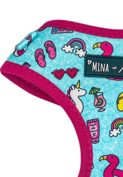 Mina + Pup - POOL DAY  DOG OR CAT ADJUSTABLE HARNESS