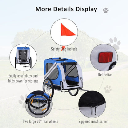 Bike Trailer Cargo Cart for Dogs and Pets