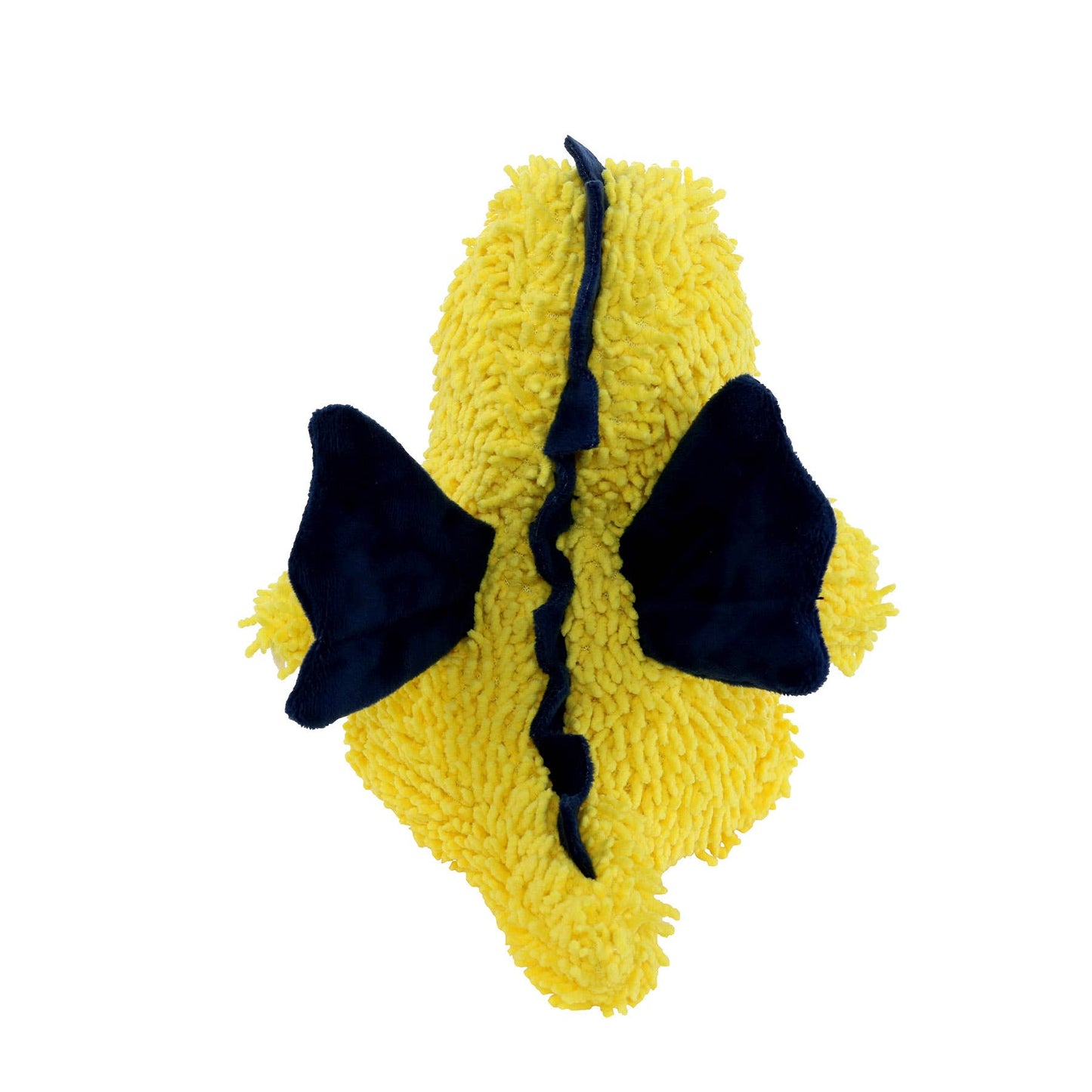 Tuffy Dog Toys - VIP Products - Mighty Microfiber Ball Med Dragon Yellow, Squeaky Dog Toy