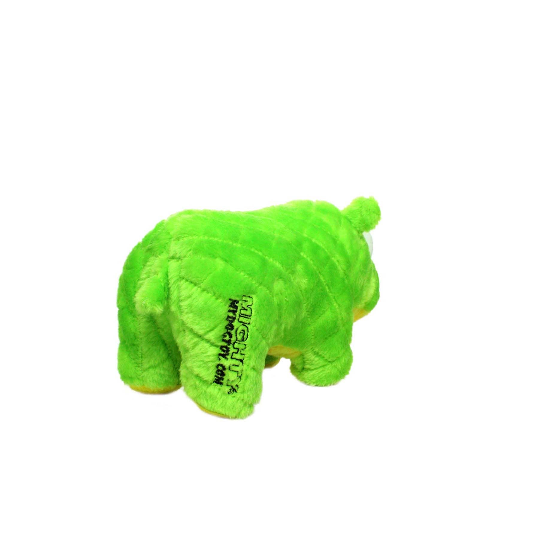 Tuffy Dog Toys - VIP Products - Mighty Safari Rhinoceros - Green, Plush, Squeaky Dog Toy - Doot's Pet LLC Collars For A Cause