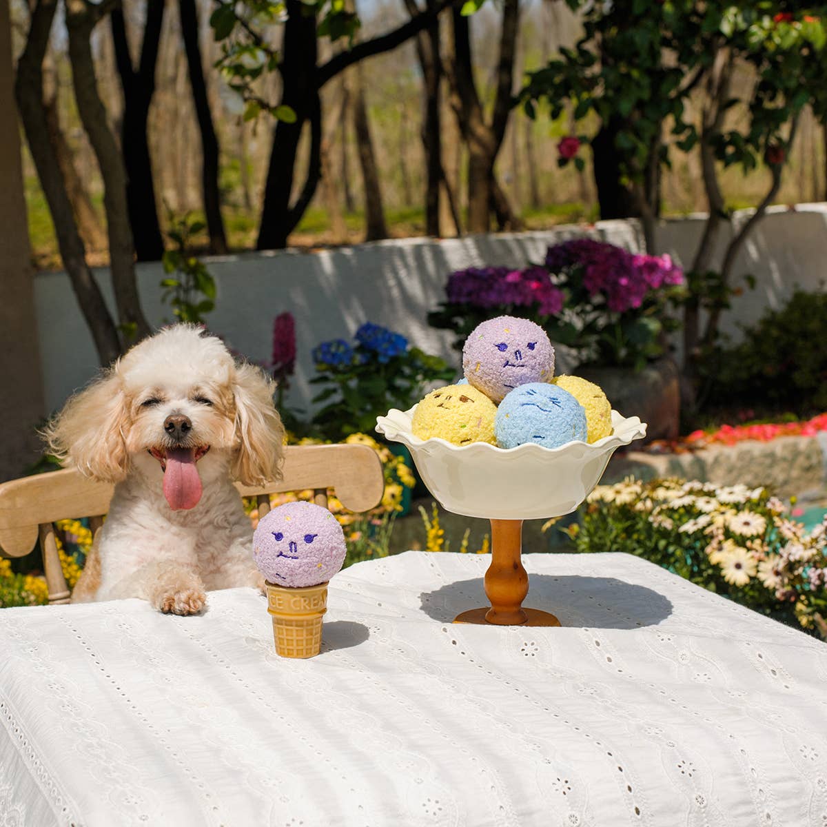 CHEWFFON - CHEWFFON Delightful Ice Cream Trio Dog Toys - Doot's Pet LLC Collars For A Cause