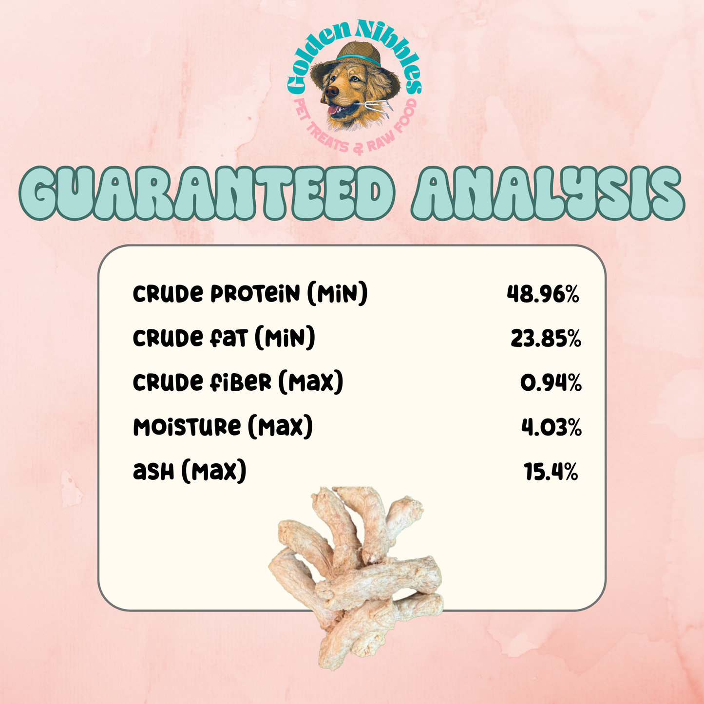 Doot's Chew Bar - Golden Nibbles - Chicken Neck - Freeze-Dried Treat for Dogs & Cats