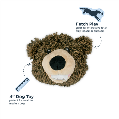 Tall Tails - Grizzly 2-in-1 Fetch Ball Dog Toy