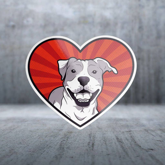 Two Feet Treats - Pit Bull Heart - Sticker