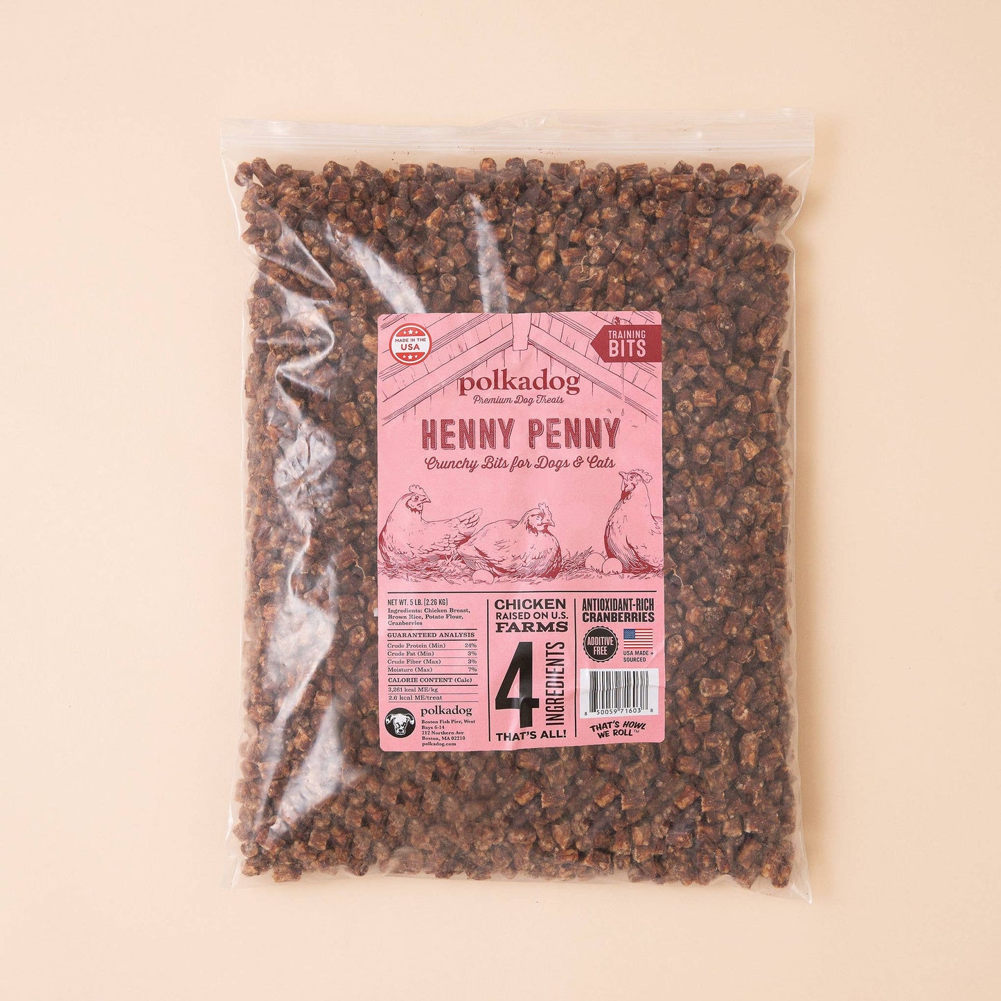 Bulk Bin Treats - Polkadog - Henny Penny Bits - 2oz - Dog Treats