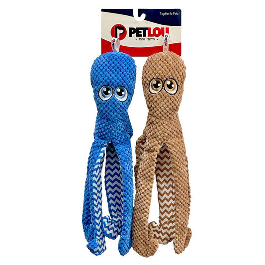 PETLOU, INC. - 16" Octopus Twin Pack - Blue & Brown