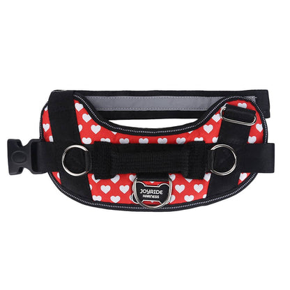 Joyride Harness - Red Hearts Joyride Basic Essential Dog Harness 1.0 - XL