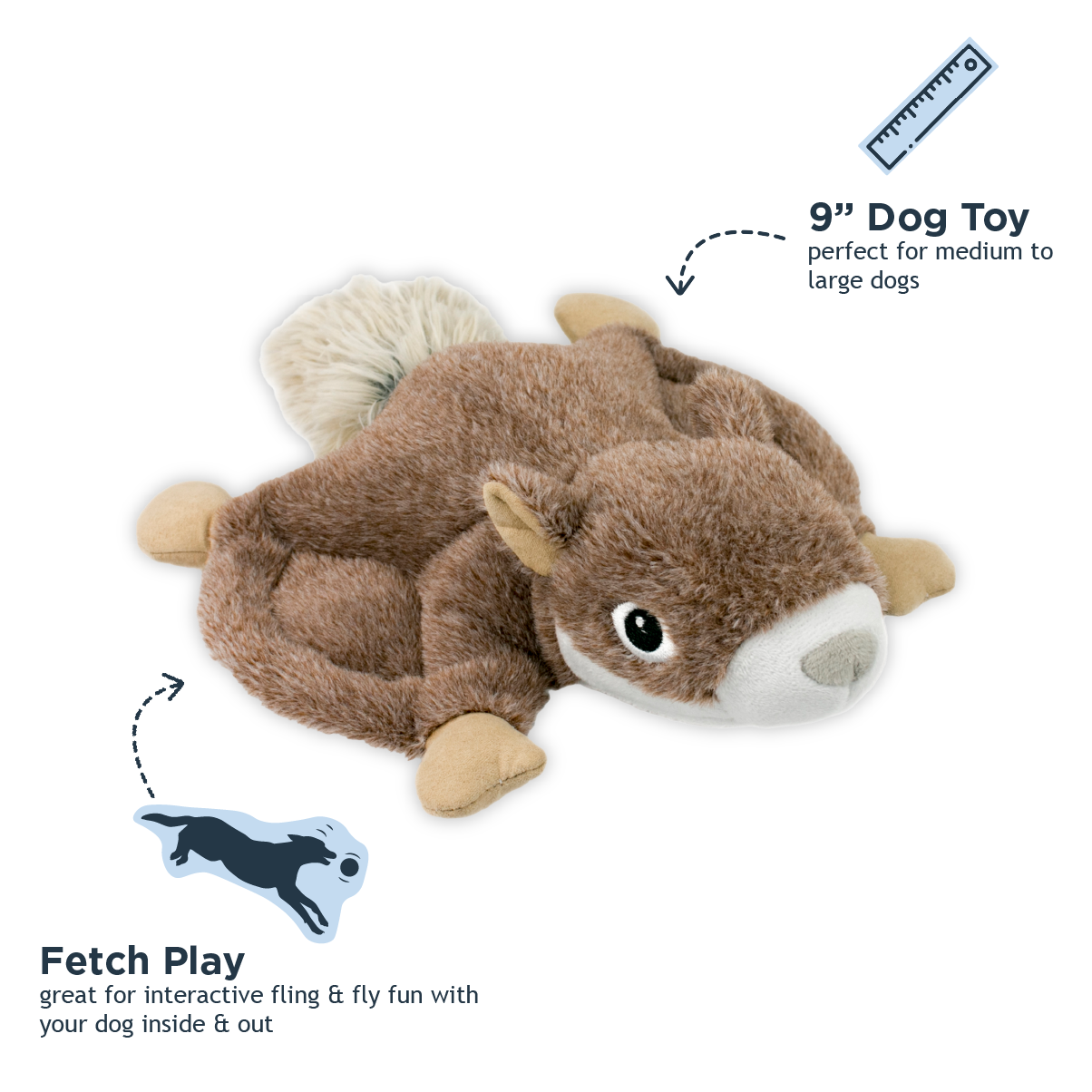 Tall Tails - Tall Tails Squirrel Fling and Fetch Toy for Dogs