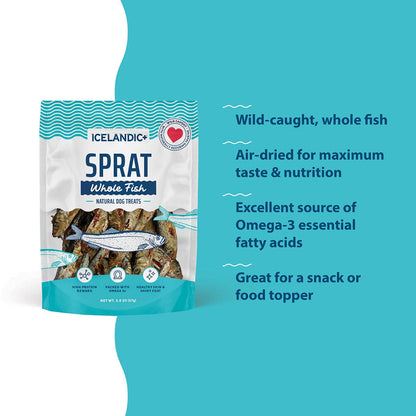 Icelandic+ - Sprat Whole Fish Dog Treats