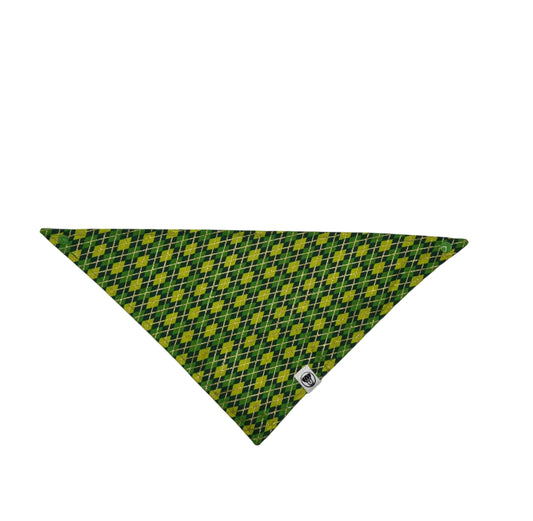 Saint Patrick's Day Pet Bandana Glitter Argyle