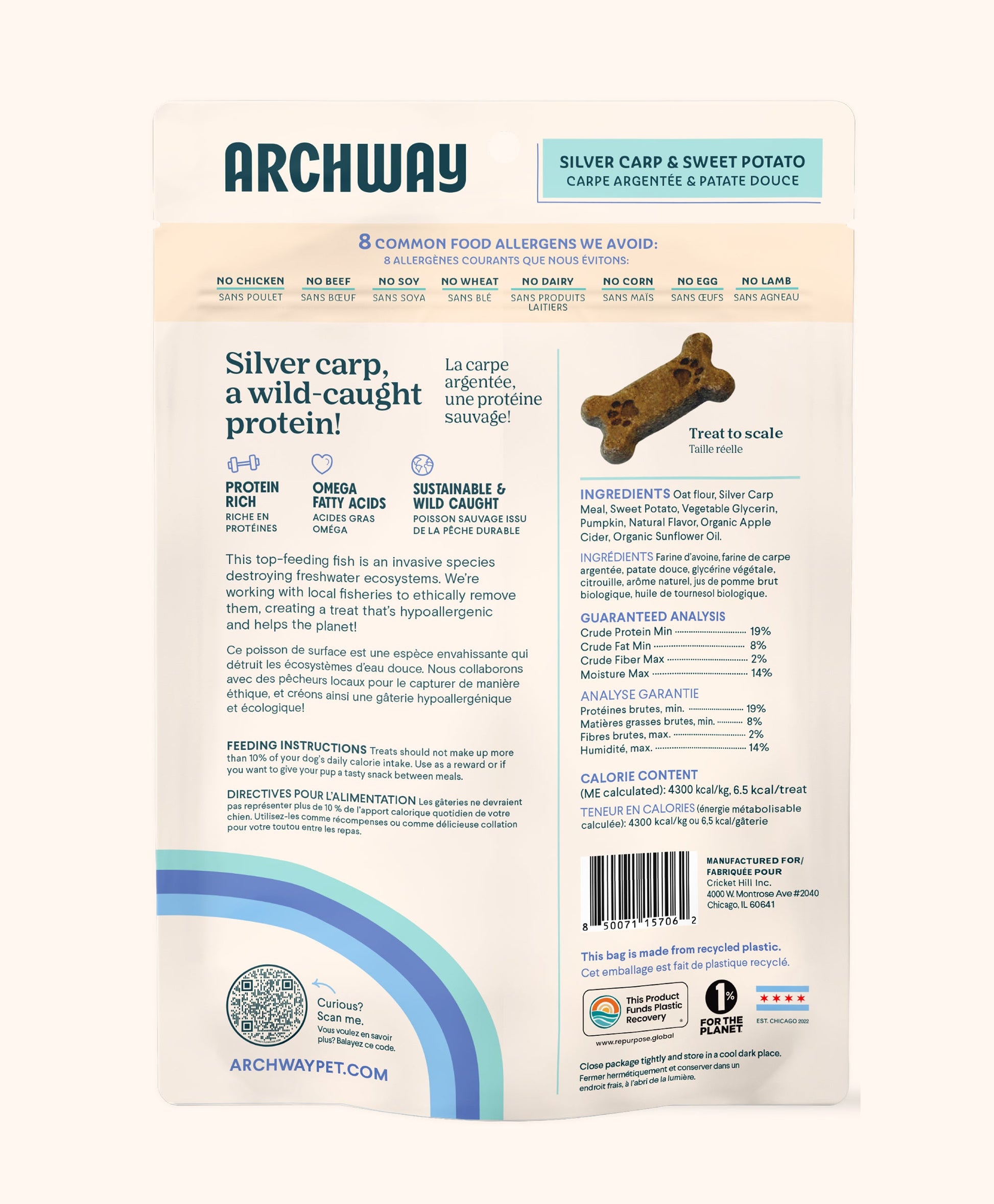 Silver Carp and Sweet Potato - Doot's Pet LLC Collars For A Cause