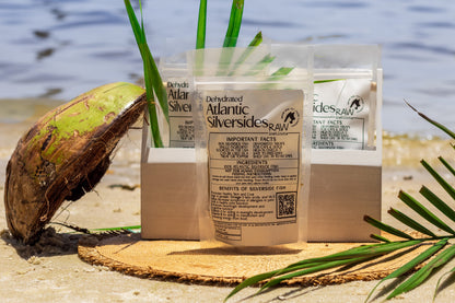 Dehydrated Atlantic Silverside – 2oz | Raw Instincts | Small Batch Florida Fish Treat for Cats & Dogs - Doot's Pet LLC Collars For A Cause