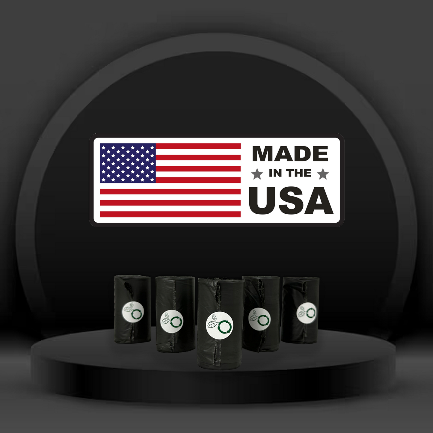 beyondGREEN Dog Waste Bags – Folded Rolls – Made in USA, Leak-Resistant, Extra-Strong - Doot's Pet LLC Collars For A Cause