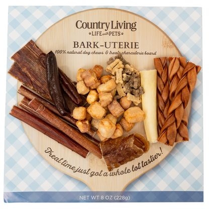 Country Living Bark-Uterie Board – Charcuterie-Inspired Natural Dog Treats Variety | Single-Ingredient, High-Protein, Grain-Free | All Breeds & Sizes - Doot's Pet LLC Collars For A Cause