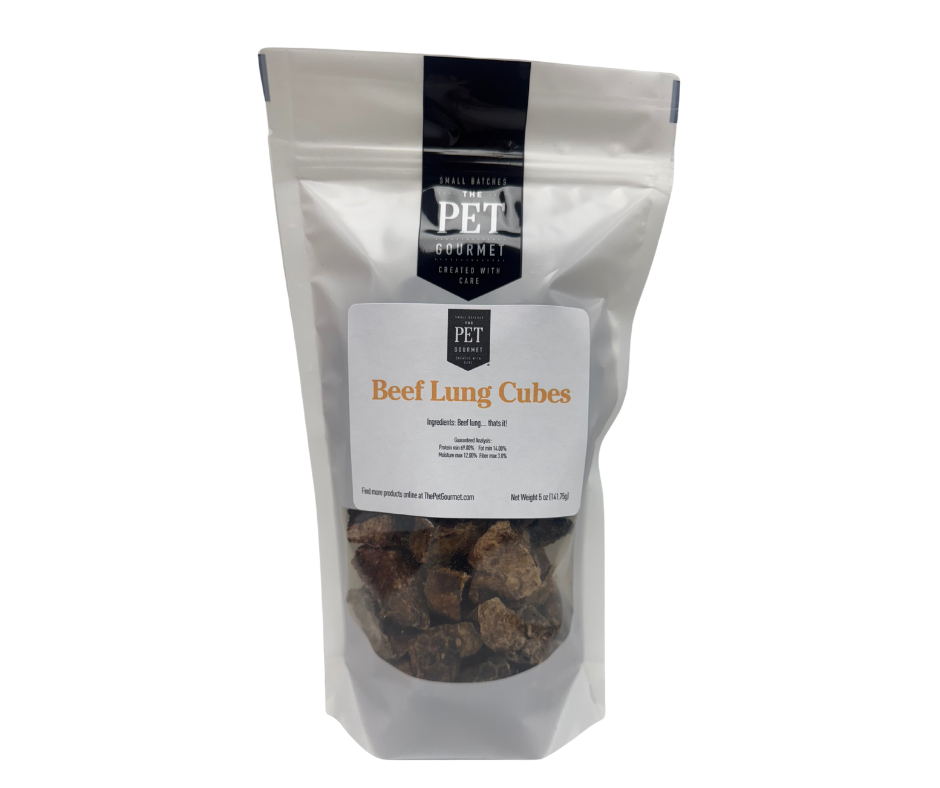 Beef Lung Cube, 5 oz - Doot's Pet LLC Collars For A Cause