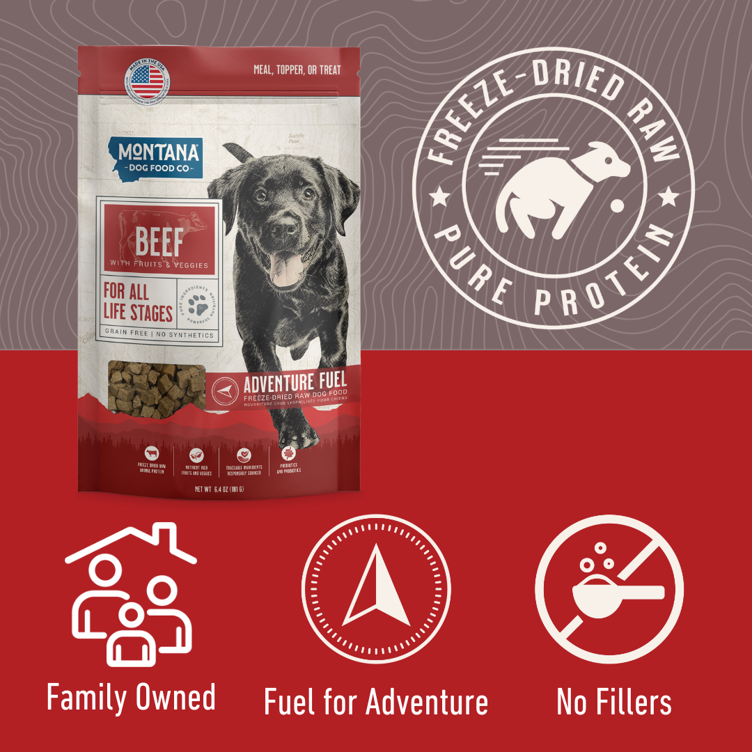 Grain-Free Beef Freeze-Dried Raw Adventure Fuel (Dog Food) - Doot's Pet LLC Collars For A Cause