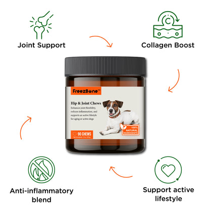 Hip & Joint Chews (90 Chews) - Doot's Pet LLC Collars For A Cause