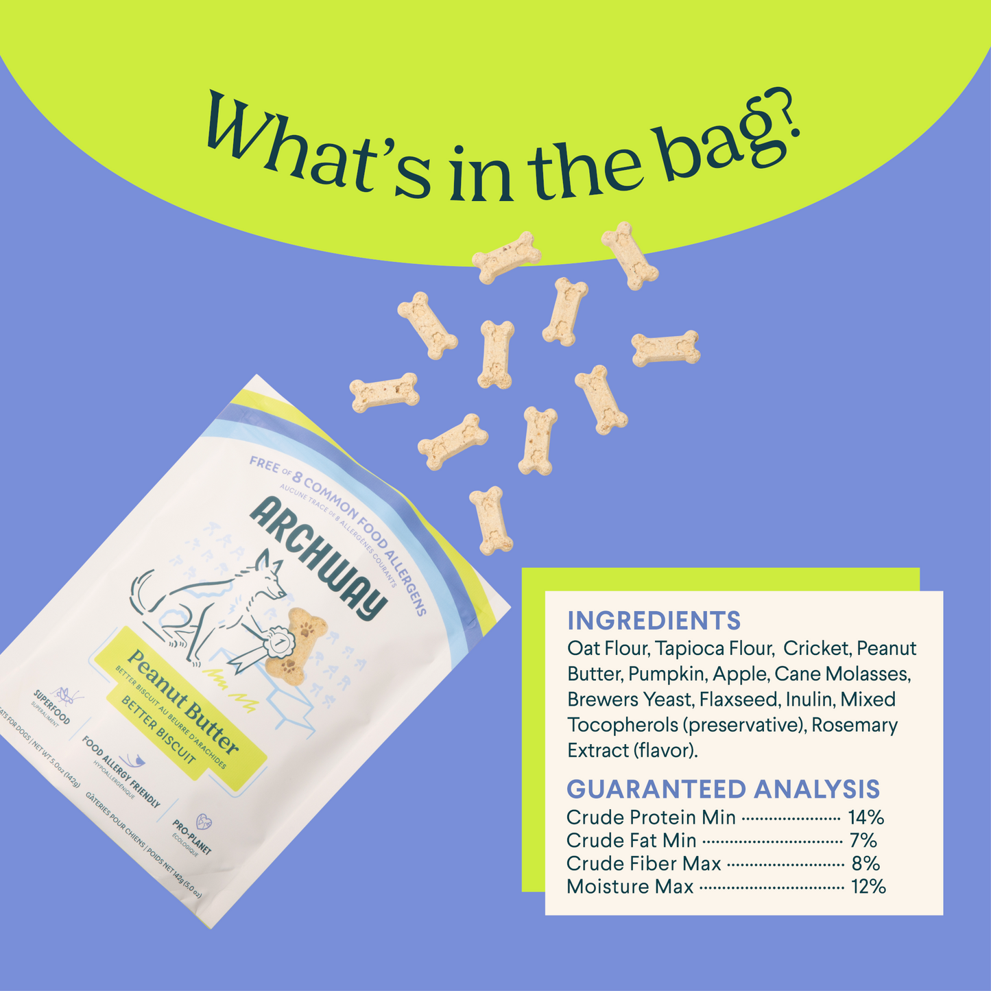 Peanut Butter Cricket Better Biscuit - Doot's Pet LLC Collars For A Cause