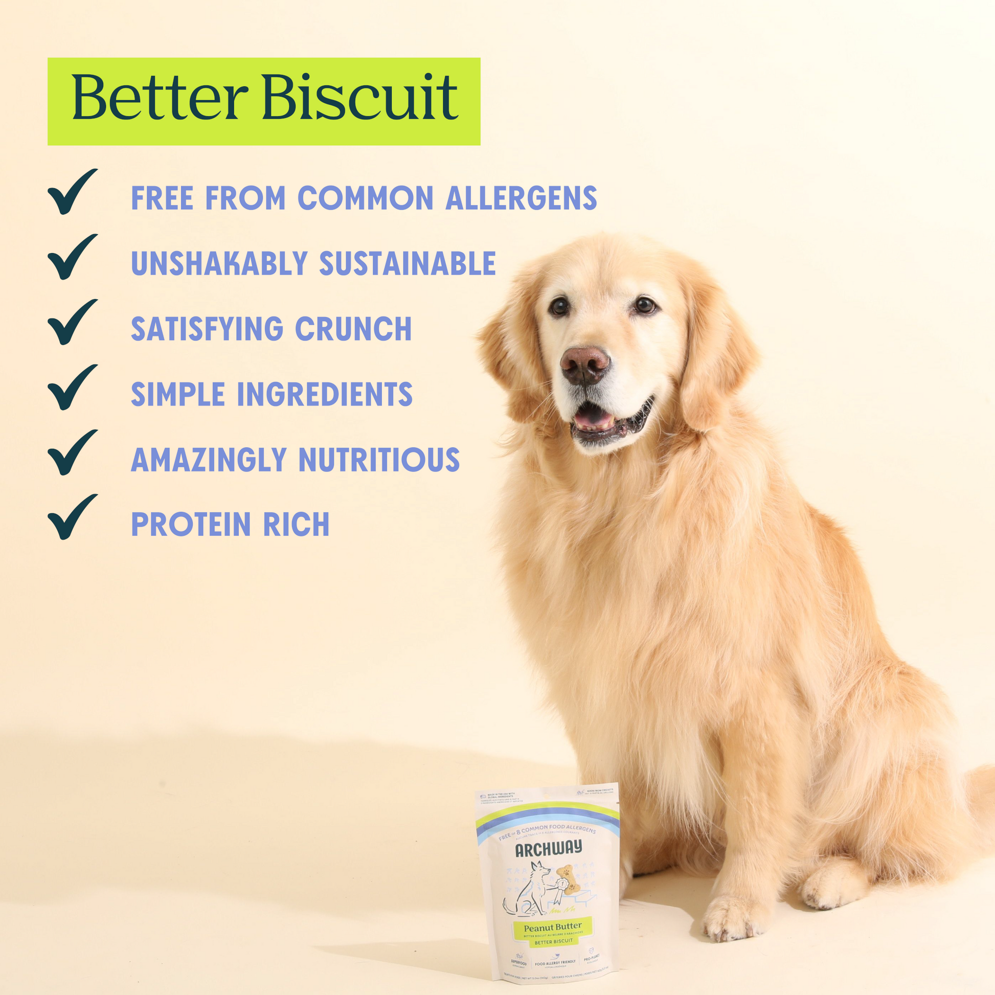 Peanut Butter Cricket Better Biscuit - Doot's Pet LLC Collars For A Cause