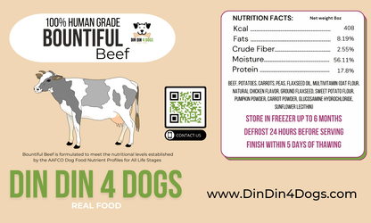 Beef and Chicken Combo - case includes 24, 8oz meals - Doot's Pet LLC Collars For A Cause