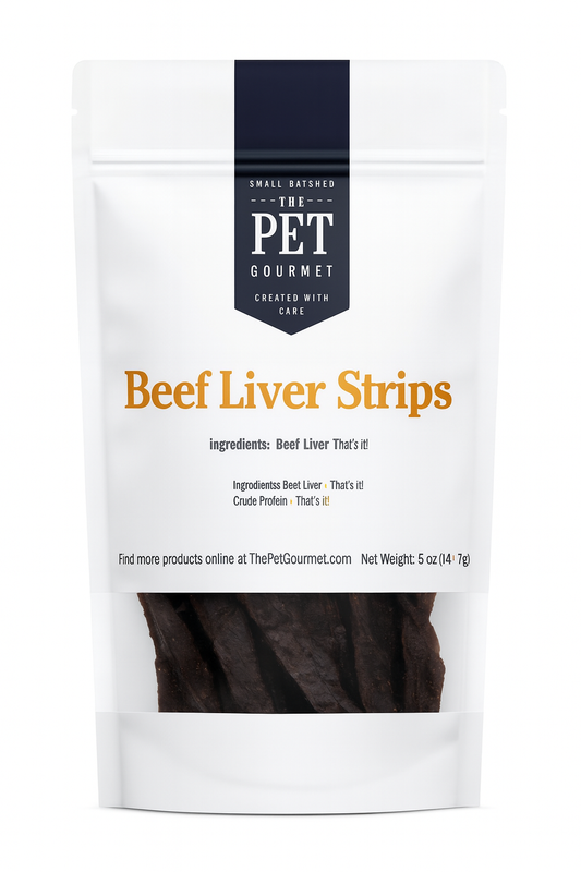 Beef Liver Jerky Strips, 5 oz - Doot's Pet LLC Collars For A Cause