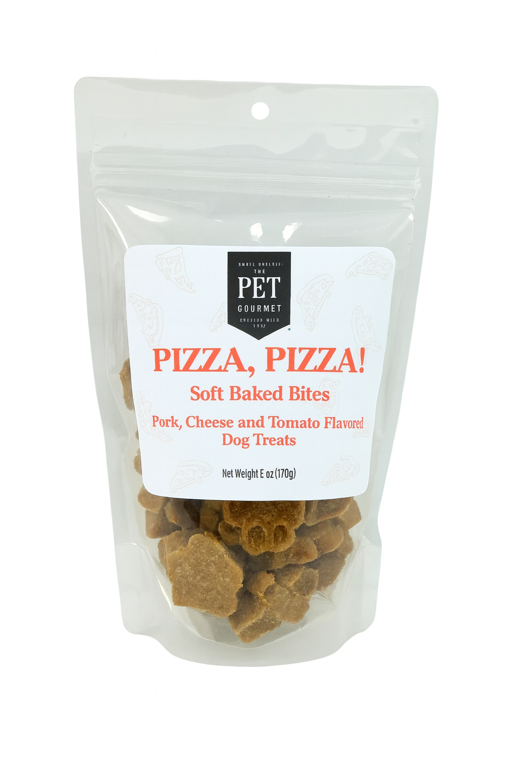 Pizza, Pizza Soft Baked Bites 6 oz - Doot's Pet LLC Collars For A Cause
