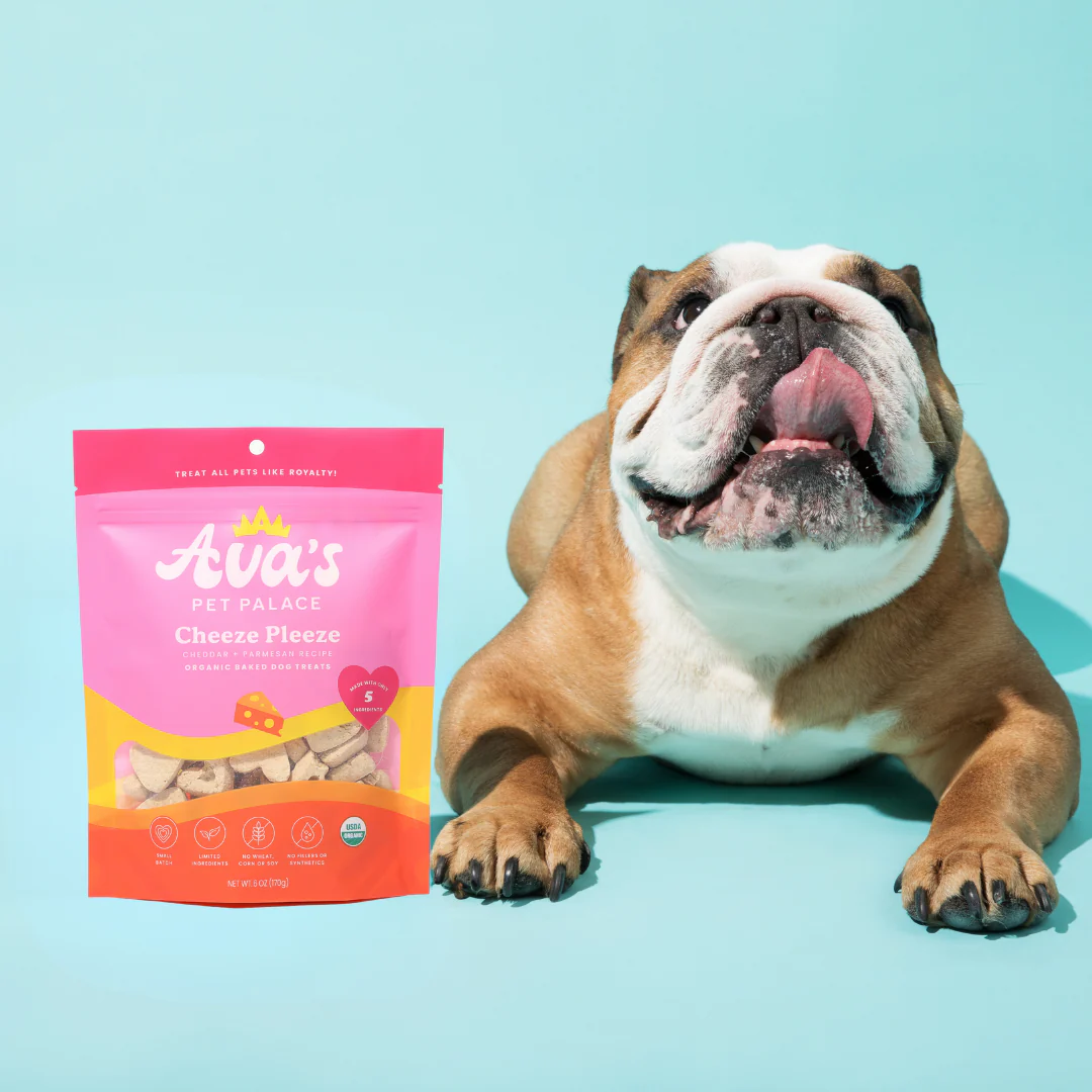 Ava's Pet Palace Organic Baked Dog Treats - Cheeze Pleeze (6 oz) / 2-Pack - Doot's Pet LLC Collars For A Cause