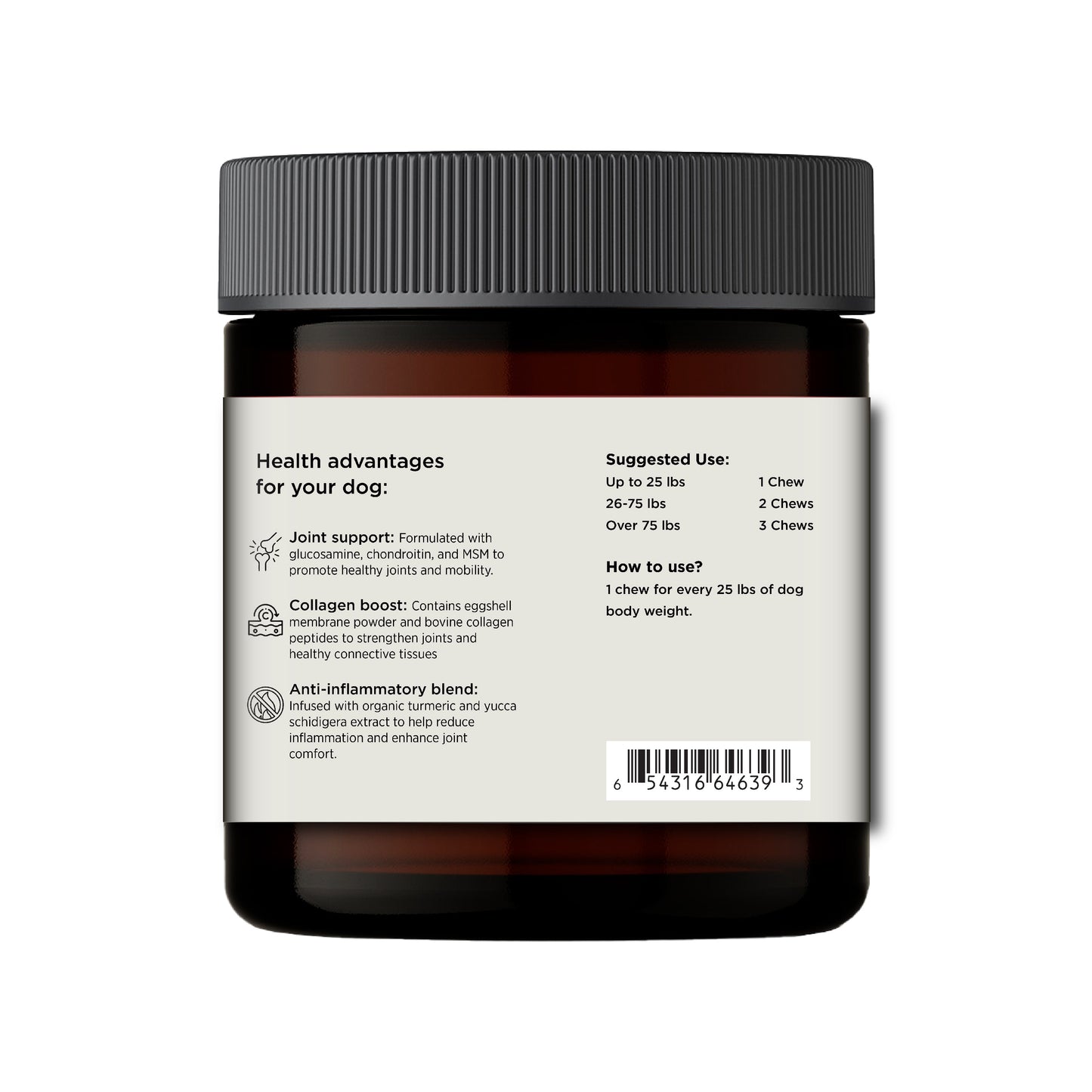 Hip & Joint Chews (90 Chews) - Doot's Pet LLC Collars For A Cause