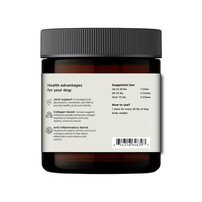 Hip & Joint Chews (90 Chews) - Doot's Pet LLC Collars For A Cause