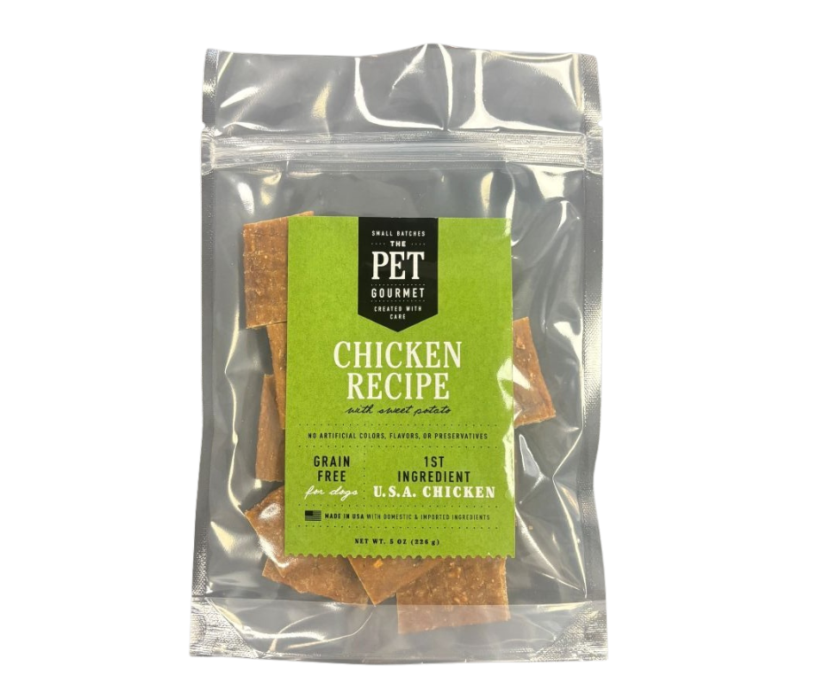 5 oz Chicken and Sweet Potato Jerky - Doot's Pet LLC Collars For A Cause