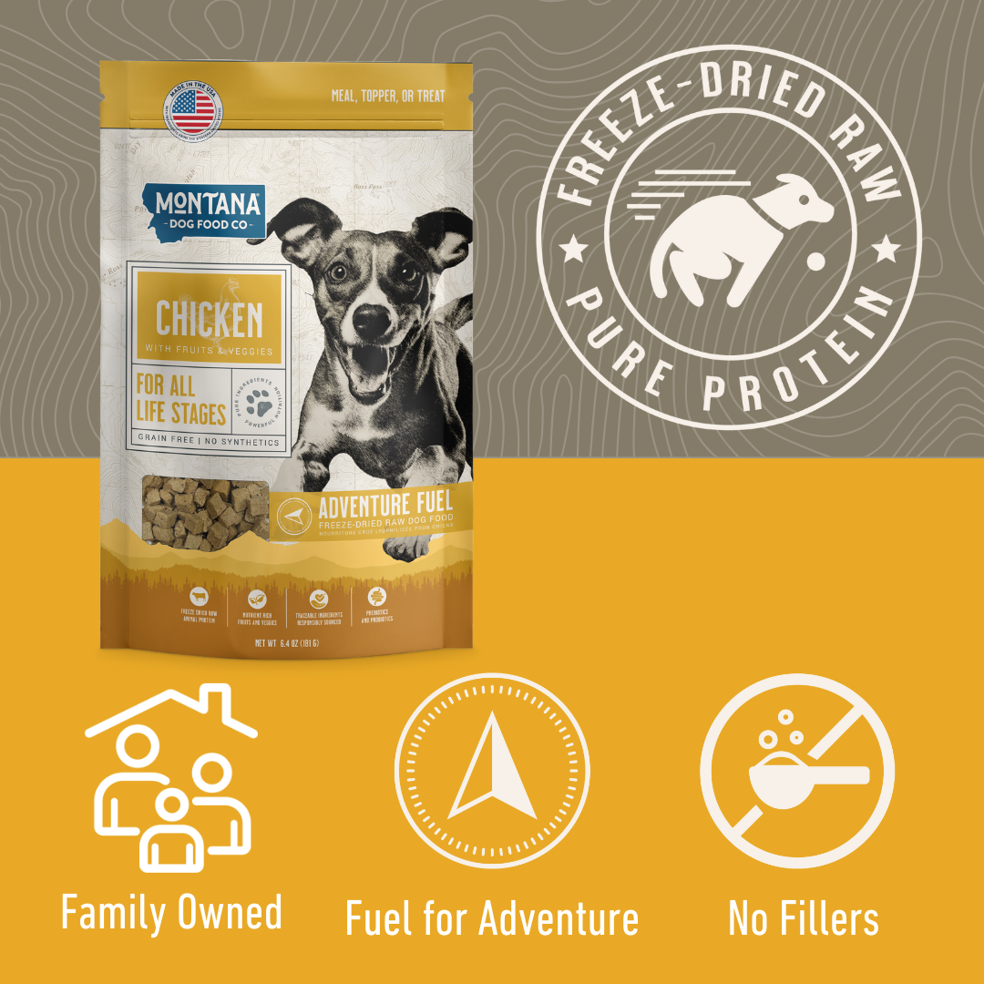Grain-Free Chicken Freeze-dried Raw Adventure Fuel (Dog Food) - Doot's Pet LLC Collars For A Cause
