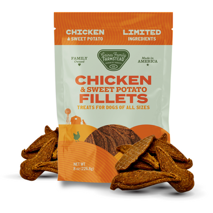 Chicken and Sweet Potato Fillets - Doot's Pet LLC Collars For A Cause