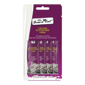 Chicken in Goat Milk Puree Cat Treat By Fussie Cat