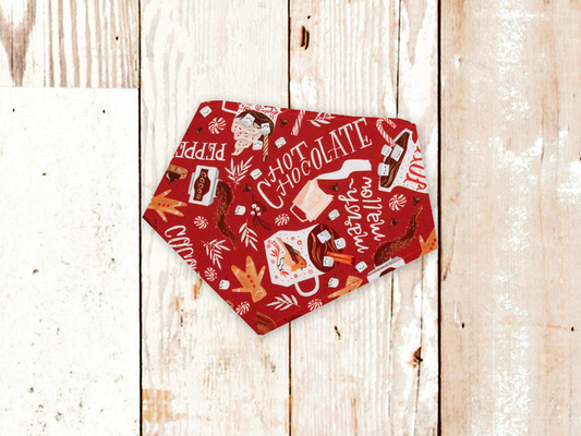 "Christmas Hot Chocolate" Dog Bandana