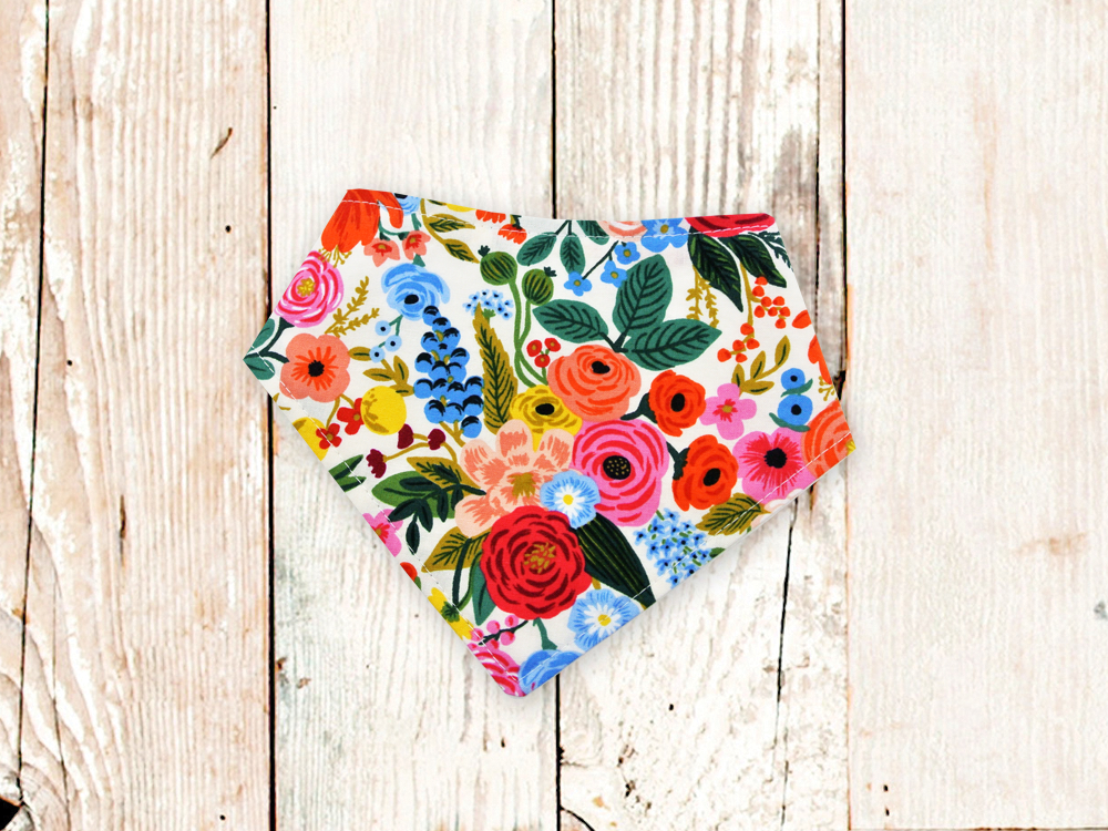 "Cream Garden Party" Dog Bandana