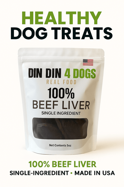 100% Beef Liver Dog Treats, 5 Ounce Bag, Single Ingredient, High Protein - Doot's Pet LLC Collars For A Cause