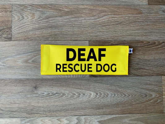 Deaf Rescue Dog Leash Flag