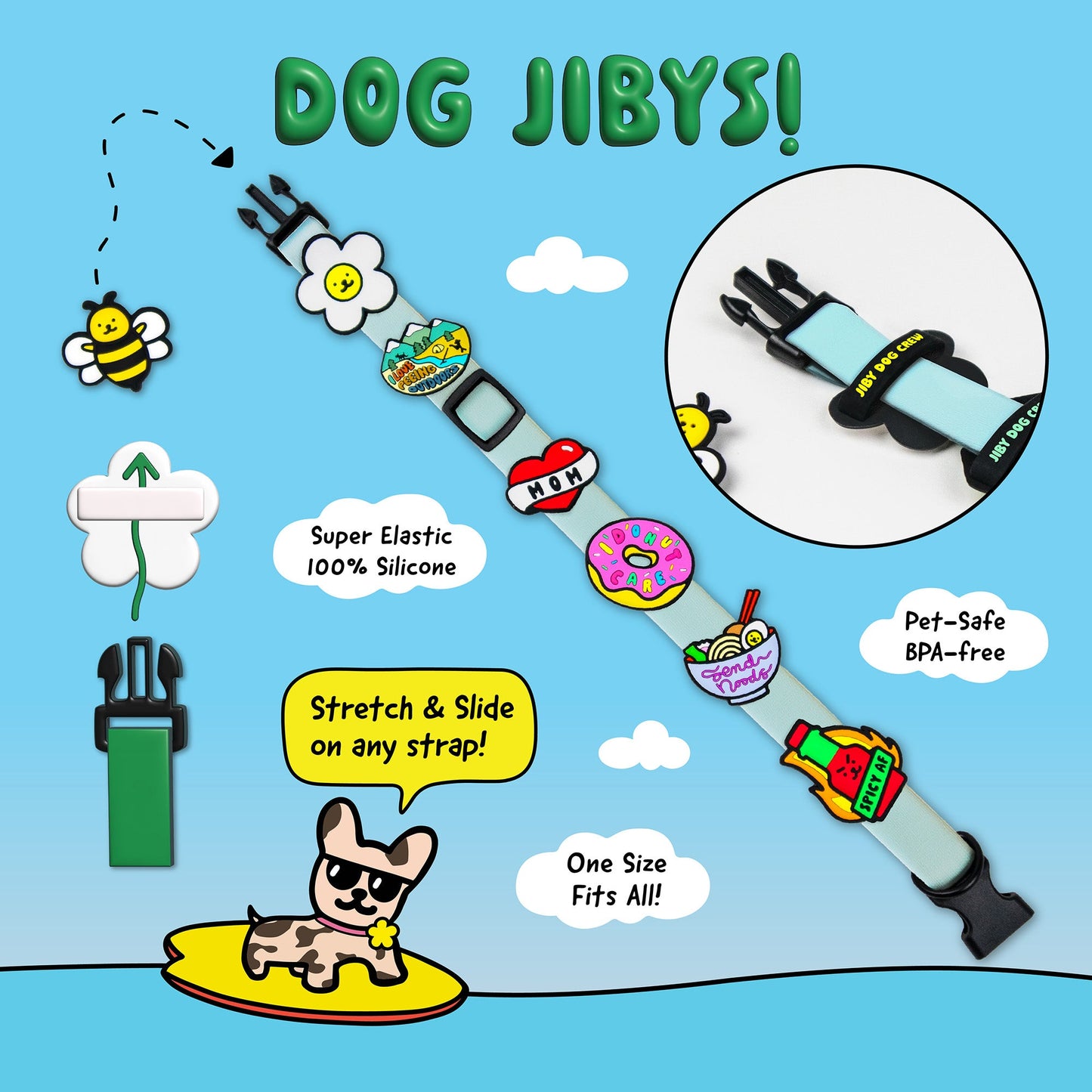 Jolly AF Jiby Dog Charm