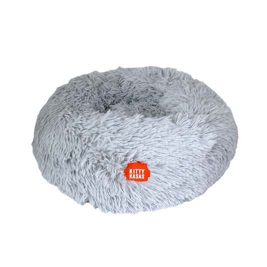 Kitty Kasa Plush Donut Cat Bed - Doot's Pet LLC Collars For A Cause