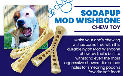 MOD Wishbone Nylon Dog Chew Toy for Aggressive Chewers | USA Made - Doot's Pet LLC Collars For A Cause