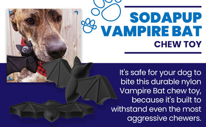 Vampire Bat Nylon Dog Chew Toy for Aggressive Chewers | USA Made & FDA Compliant - Doot's Pet LLC Collars For A Cause